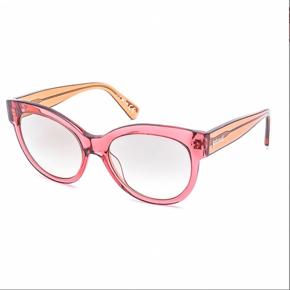 JUST CAVALLI SHINY BORDEAUX OVAL MIRROR SUNGLASSES - Picture 2 of 8